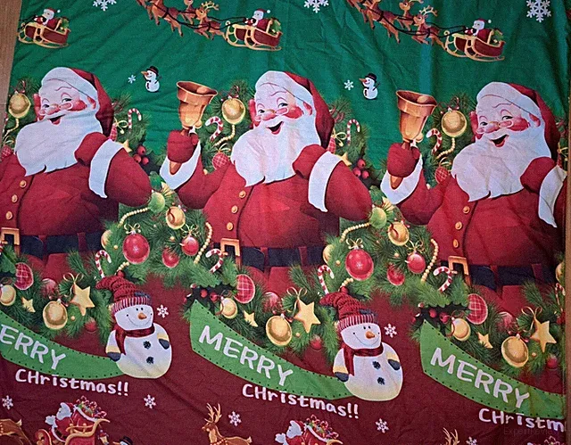 Christmas Duvet Cover Pillowcase Twin Set Santa Bedding Reindeer Sleigh Snowman