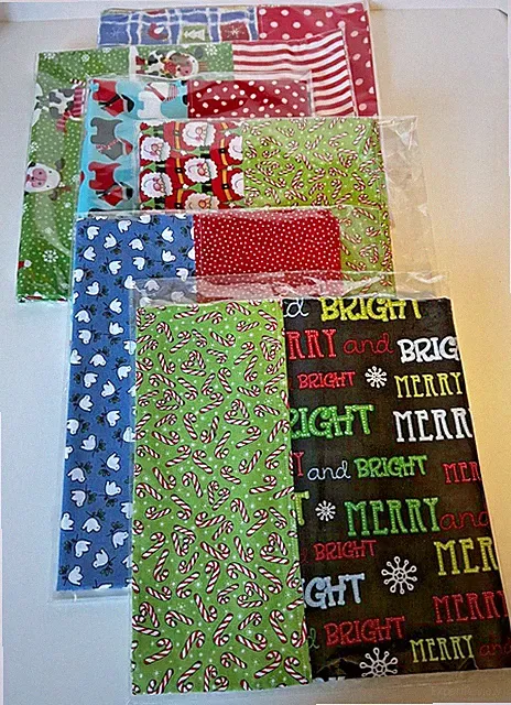 Christmas Print Pillowcase for Beds, Handmade Standard Size 20"x30" Bedding
