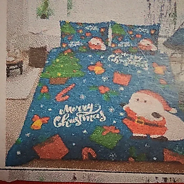 Menkala Christmas Bedding Set Cover With 2 Pillowcases King Size